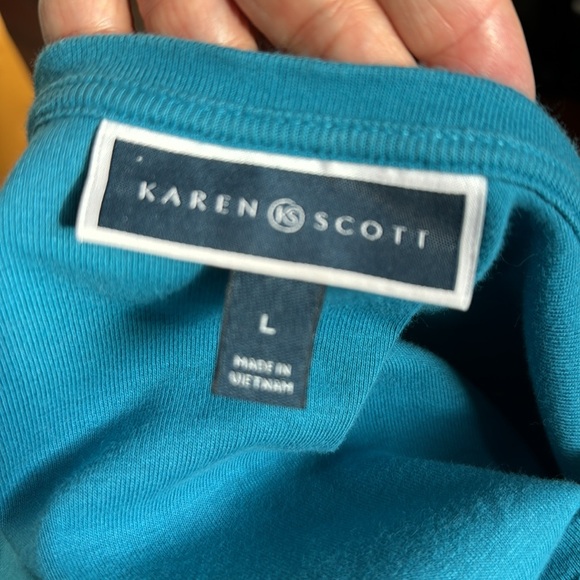 Karen Scott V neck tee - Picture 5 of 5